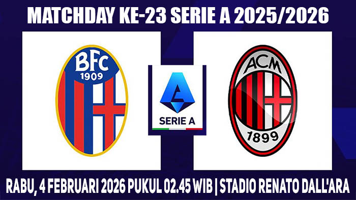 Momen Krusial Serie A: Bologna Siap Redam Laju AC Milan